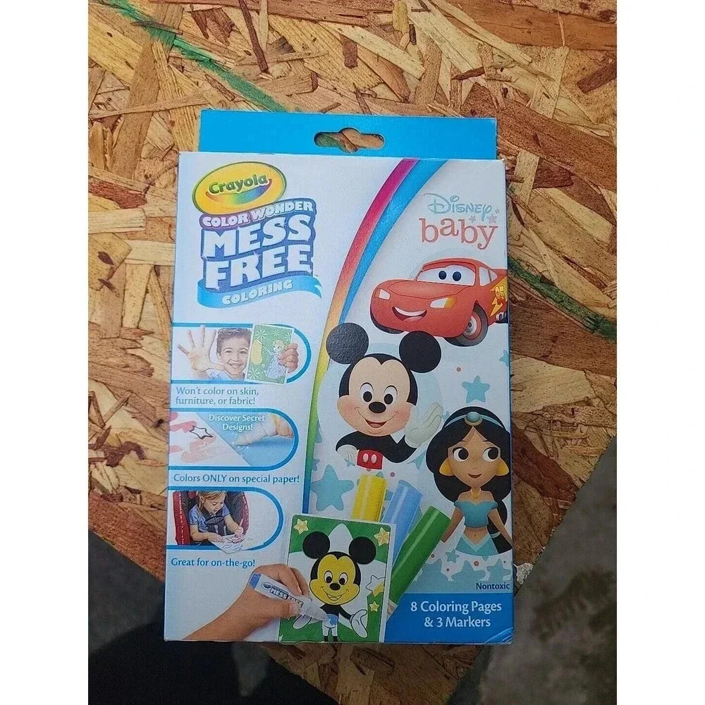 Crayola Color Wonder Mess Free Coloring Disney Baby NEW Mickey Mcqueen